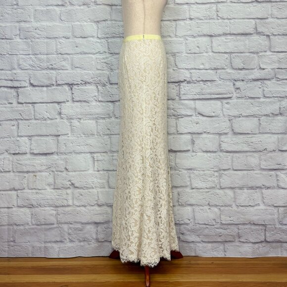 Tadashi Shoji Ivory Lace Maxi Skirt - Picture 3 of 9
